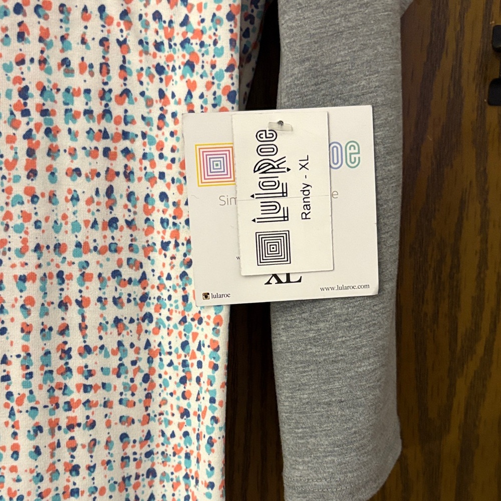 LuLaRoe “Randy” Speckled Baseball Tee - Picture 4 of 9